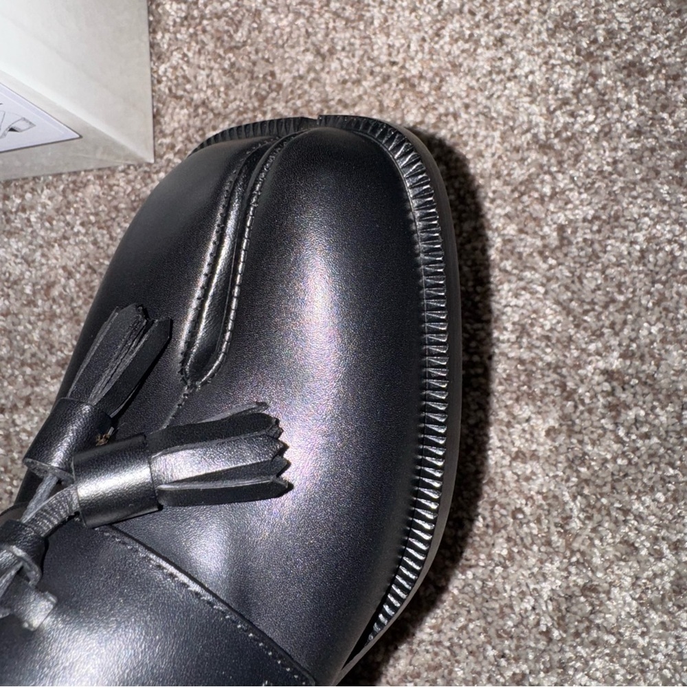 New Size 36 Maison Margiela Tabi Black Loafers - Picture 8 of 12
